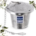 Zaparzacz do Herbaty Ziół Stalowy Okrągły na Łańcuszku 4,5 cm ORION