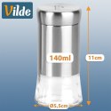 Zestaw Solniczka i Pieprzniczka Szklana na Przyprawy 2 x 140 ml VILDE