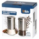Zestaw Solniczka i Pieprzniczka Szklana na Przyprawy 2 x 140 ml VILDE