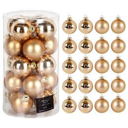Bombki Choinkowe Home Styling Collection Złote 6 cm Szklane 20 szt.