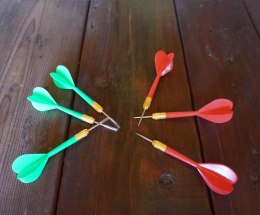 Zestaw 3w1 Tarcza do Rzucania Darta Zabawy Rzutki Lotki KUBISPORT 43 cm