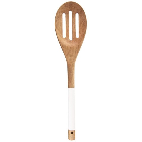 Łyżka Łyżeczka Cedzakowa do Odcedzania Drewniana WHITELINE 30 cm ORION