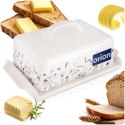 Maselniczka Porcelanowa Louka Maselnica z Pokrywką w Polne Kwiaty